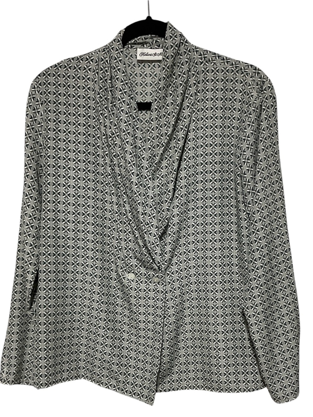 Helene St. Marie Women’s Geometric Print Blouse In Women's Size 8
